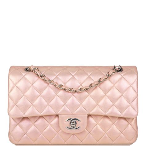 chanel pink iridescent flap bag s19|Handbags & Bags .